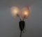 Florale Wandlampen aus Acrylglas & Messing von Geru Lights, 1950er, 2er Set 7