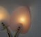 Lampade da parete floreali in vetro acrilico e ottone di Geru Lights, anni '50, set di 2, Immagine 11