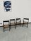 Blackened Beech and Cane Folding Chairs, 1960s, Set of 4 14