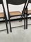 Blackened Beech and Cane Folding Chairs, 1960s, Set of 4 40
