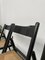 Blackened Beech and Cane Folding Chairs, 1960s, Set of 4, Image 39