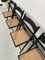 Blackened Beech and Cane Folding Chairs, 1960s, Set of 4, Image 32