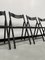 Blackened Beech and Cane Folding Chairs, 1960s, Set of 4 37