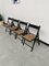 Blackened Beech and Cane Folding Chairs, 1960s, Set of 4, Image 26