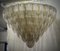 Lampadario rotondo in vetro di Murano dorato e trasparente, 2000, Immagine 7