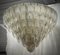 Runder Murano Kunstglas Kronleuchter aus Gold & Transparent, 2000 4