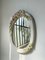 Specchio ovale in ceramica con fiori, anni '80, Immagine 10