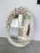 Oval Ceramic Mirror with Flowers, 1980s, Image 1