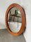 Ovaler Spiegel aus Kirschholz, 1970er 16