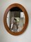 Ovaler Spiegel aus Kirschholz, 1970er 10