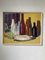 Botellas, años 70, óleo sobre lienzo, enmarcado, Imagen 8