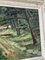 Paseo en el bosque de Bailly, siglo XX, óleo sobre madera, enmarcado, Imagen 19