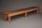 Long Oak Wood Slatted Bench, 1970s 10