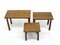 Tavolini ad incastro vintage in quercia, set di 3, Immagine 2