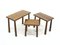 Tavolini ad incastro vintage in quercia, set di 3, Immagine 10