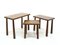 Tavolini ad incastro vintage in quercia, set di 3, Immagine 9