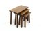 Tavolini ad incastro vintage in quercia, set di 3, Immagine 6