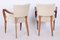Vintage French Art Deco Armchairs in Beech by Jules Leleu, 1930s, Set of 2, Image 2