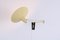 Hellgelbe Büroklammer Wandlampe aus Messing von JJM Hoogervorst für Anvia, 1950er 18