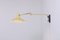 Light Yellow Brass Paperclip Wall Lamp by J. J. M. Hoogervorst for Anvia, 1950s 19