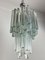 Lámpara de araña Trilobi con cuatro luces de cristal de Murano de Venini, años 60, Imagen 5