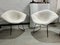 421 Diamond Chairs in Black and White with Off White Upholstery by Harry Bertoia for Knoll, 1960s, Set of 2 1