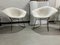 421 Diamond Chairs in Black and White with Off White Upholstery by Harry Bertoia for Knoll, 1960s, Set of 2 4