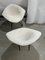 421 Diamond Chairs in Black and White with Off White Upholstery by Harry Bertoia for Knoll, 1960s, Set of 2 3