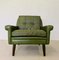 Vintage Danish Low Back Lounge Chair in Green Leather by Svend Skipper for Skipper, 1960s, Image 6