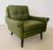 Vintage Danish Low Back Lounge Chair in Green Leather by Svend Skipper for Skipper, 1960s 4