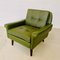 Dänischer Vintage Sessel mit Niedriger Rückenlehne aus Grünem Leder von Svend Skipper für Skipper, 1960er 9