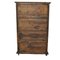Antique Spanish Parchment Cupboard with Cartelones, Image 2