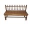 Antique Spanish Pine Carved Bench 6