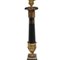 Antike französische Säulen-Tischlampe aus vergoldeter Bronze 3