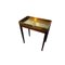 Tavolino antico con Tays in ottone dorato, set di 2, Immagine 3