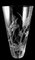 Italian Cut and Ground Crystal Vase with Flower Decoration, 1983 5
