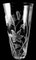 Italian Cut and Ground Crystal Vase with Flower Decoration, 1983, Image 6