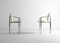 Postmoderne Esszimmerstühle aus Stahl & Weißem Leder von Belgo Chrom / Dewulf Selection, Belgien, 1980er, 6 . Set 7