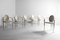 Postmodern Dining Chairs in Steel and White Leather from Belgo Chrom / Dewulf Selection, Belgium, 1980s, Set of 6, Image 2