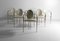 Postmodern Dining Chairs in Steel and White Leather from Belgo Chrom / Dewulf Selection, Belgium, 1980s, Set of 6, Image 1
