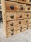 Vintage Industrial Drawer Cabinet with Fir Handles, 1940s, Image 8