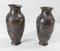 Japanische Mid-Century Zinn Vasen aus gemischtem Metall, 2er Set 4