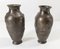 Mid-Century Japanese Mixed Metal Pewter Vases, Set of 2 3