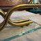 Mid-Century Modern Brass and Verde Nilo Glass Candleholder, 1950s, Image 2