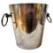 French Art Deco Silver Plated Wine Cooler, 1950s 1