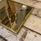 Mid-Century Modern Italian Brass and Smoked Glass Serving Tray, 1970s 2