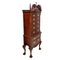 Classic Carved Wood Tallboy with Nine Drawers with Bronze Handles 2
