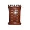 Classic Carved Wood Tallboy with Nine Drawers with Bronze Handles 9
