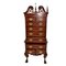 Classic Carved Wood Tallboy with Nine Drawers with Bronze Handles 1