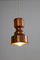 Lámpara colgante danesa de cobre, años 60, Imagen 4